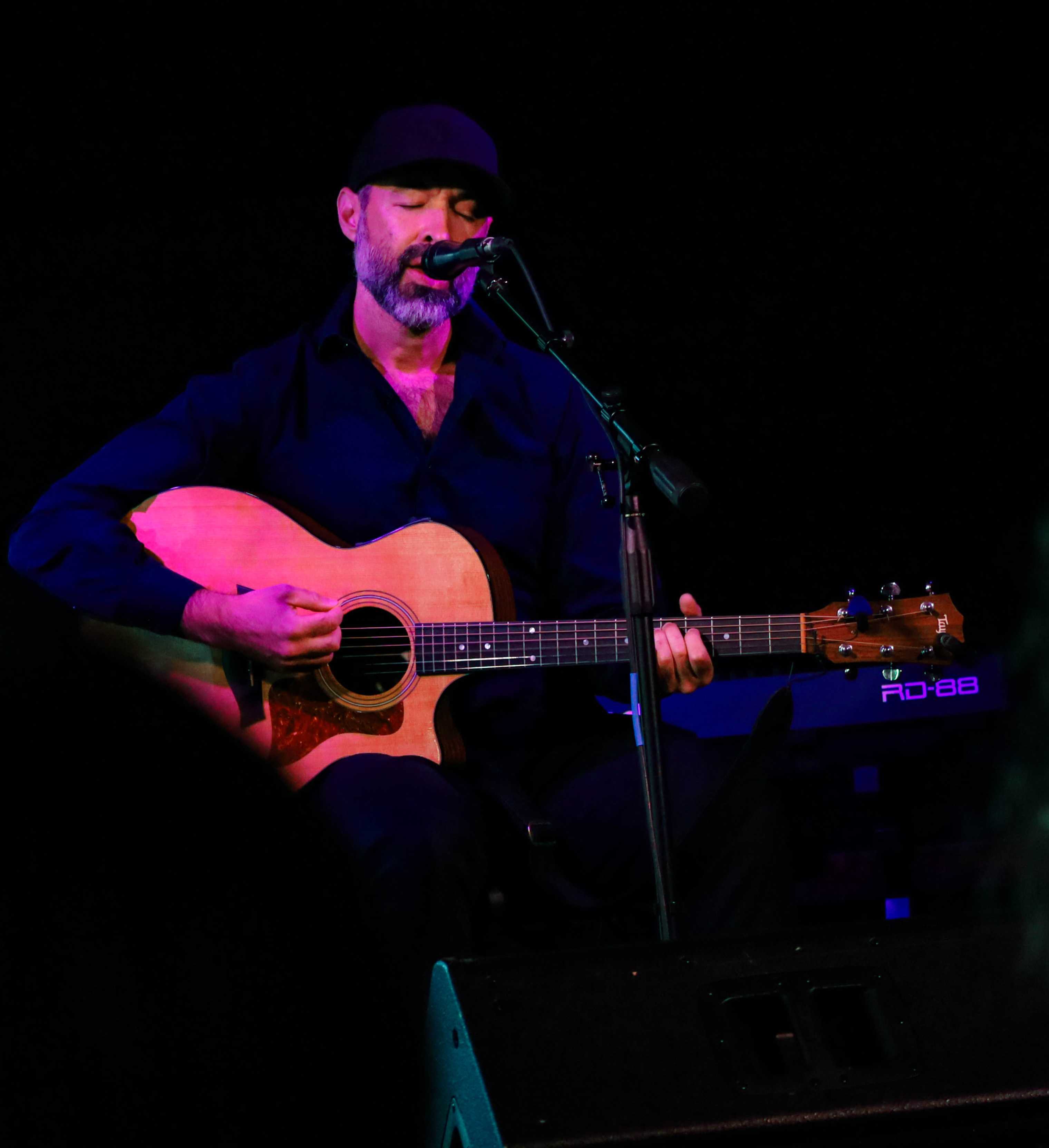 Dave Gaskin in the studio